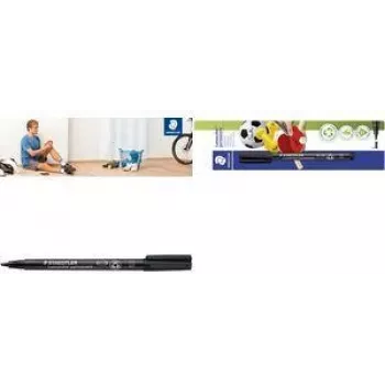 Viltpliiats Staedtler 314-9 BK-1 — püsiv must marker, Saksamaa päritolu