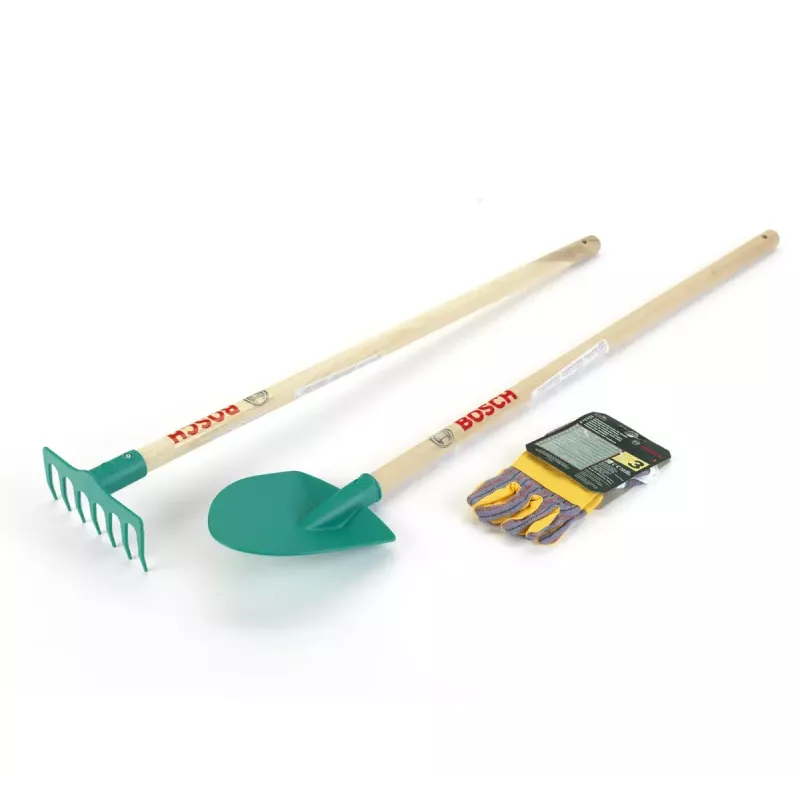 Bosch aiakomplekt Theo Kleinilt, kindad, labidas, reha