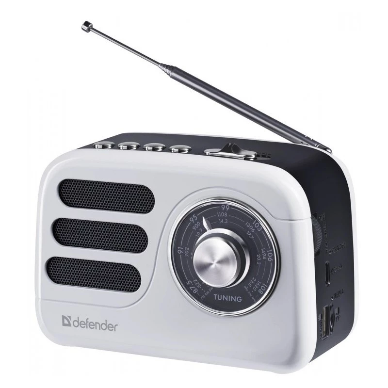Kaasaskantav kõlar DEFENDER SIGNAL koos FM/MP3/SD/USB ja Bluetoothiga (5 W, antenn)
