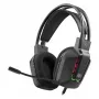 Juhtmega USB-mängupeakomplekt DEFENDER GOTHIC RGB mikrofoniga, must