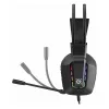 Juhtmega USB-mängupeakomplekt DEFENDER GOTHIC RGB mikrofoniga, must