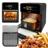 Õhufritüür GreenBlue GB950 1800W, 10 L mahutavus, 8 programmi, puutepaneel, taimer, must