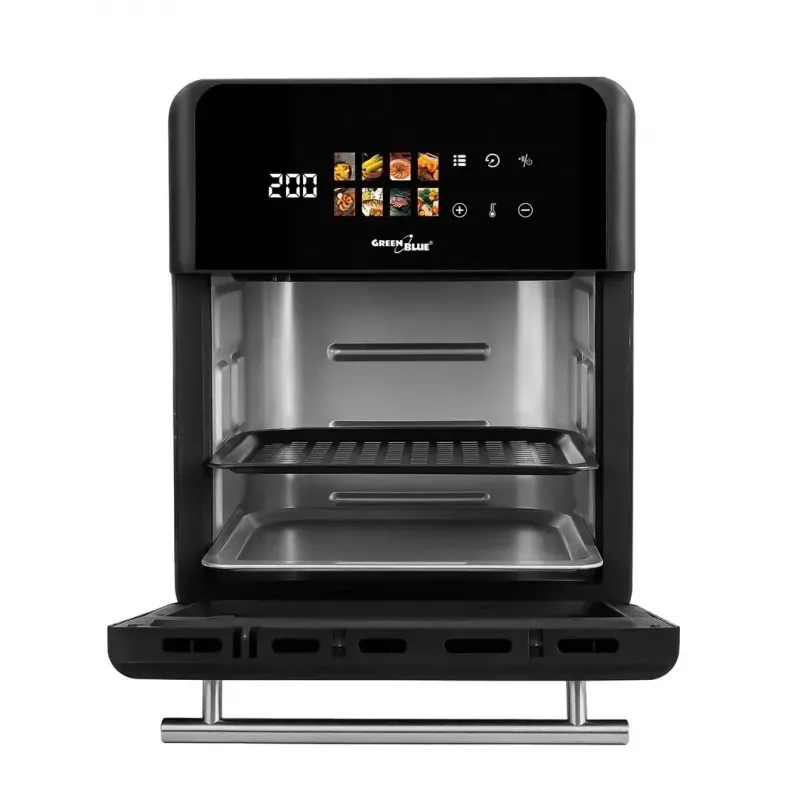 Õhufritüür GreenBlue GB950 1800W, 10 L mahutavus, 8 programmi, puutepaneel, taimer, must