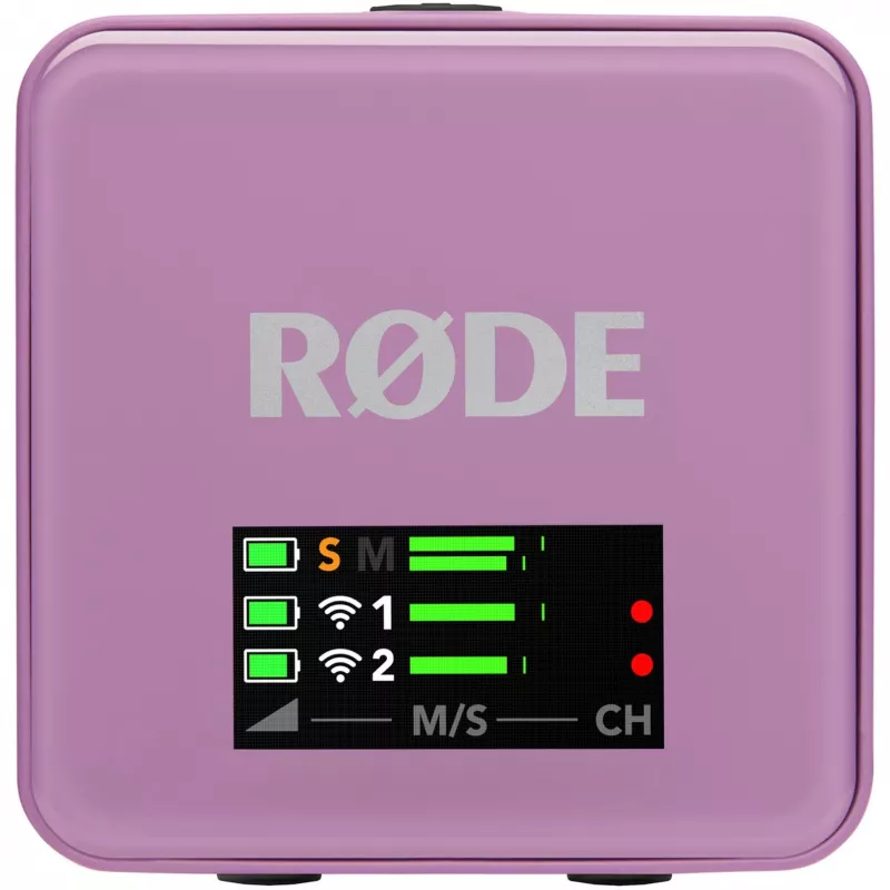 Juhtmeta lavalier-mikrofon Rode Wireless Go III lilla 2,4 GHz kompaktne disain