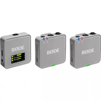 Juhtmevaba mikrofon Rode Wireless GO III hall — kompaktne disain, sisseehitatud aku