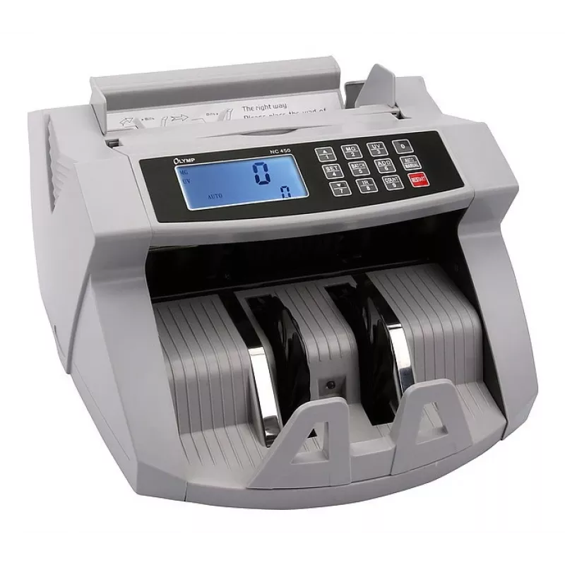 Pangatähtede loendur Olympia NC 450 — 5,1 kg, LCD, 230 V, 75 W, 247×185×306 mm