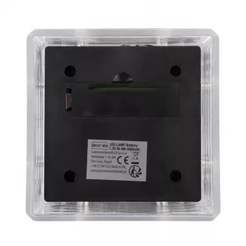 Solar LED Post Light GreenBlue GB128 WW, 3200K neutralne valge, ümbrikukujuline vari, 100x100mm, must