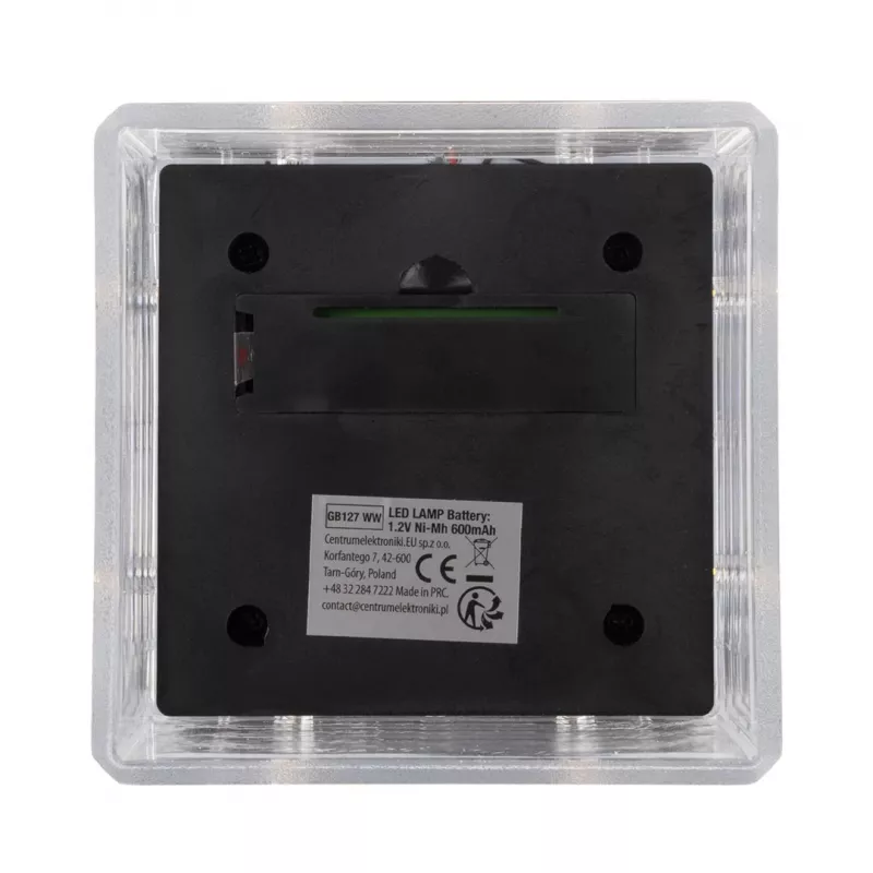 Solar LED Post Light GreenBlue GB128 WW, 3200K neutralne valge, ümbrikukujuline vari, 100x100mm, must