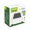 Solar LED Post Light GreenBlue GB128 WW, 3200K neutralne valge, ümbrikukujuline vari, 100x100mm, must