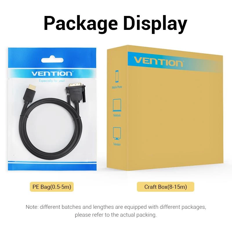 HDMI-DVI-kaabel 2M/MUST Abfbh Vention