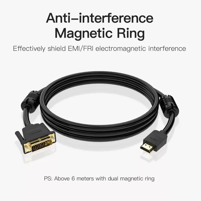 Kaabel HDMI-DVI 5M/MUST Abfbj Vention