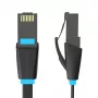 Lame võrgukaabel UTP CAT6 Vention IBJBF RJ45 Ethernet 1000Mbps 1m Must