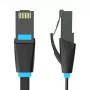 Lame võrgukaabel UTP CAT6 Vention IBJBI RJ45 Ethernet 1000Mbps 3m Must