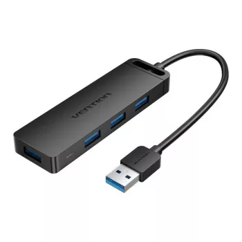 USB 3.0 4-pordiline jaotur Vention CHLBD 0,5 m, must