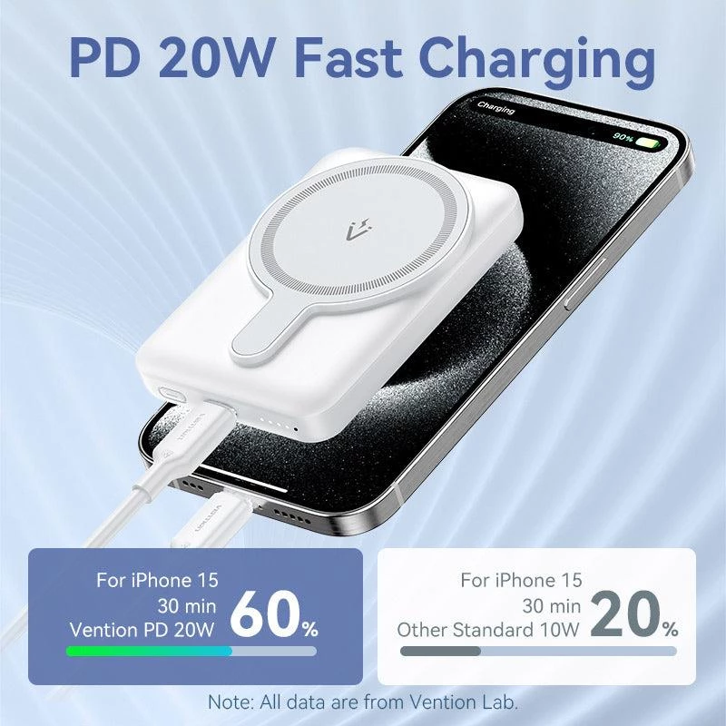 Akupank Wrl 5000MAH 20W/MAGNETIC Must FHSB0 Vention