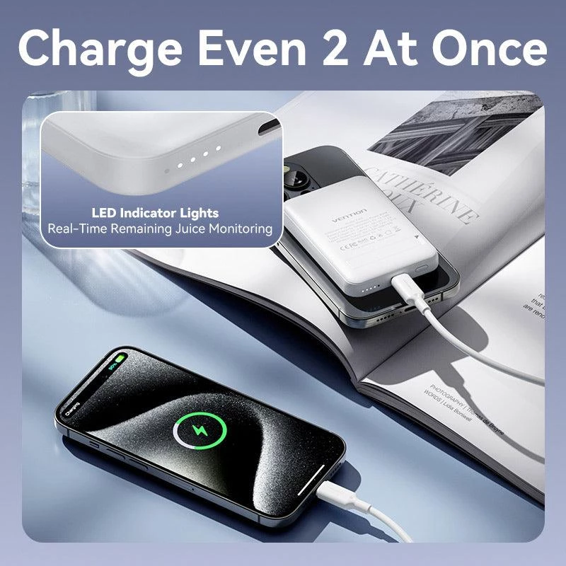 Akupank Wrl 5000MAH 20W/MAGNETIC Must FHSB0 Vention