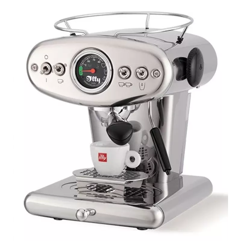 illy X1 Anniversary masin jahvatatud kohvi ja E.S.E.-padjakeste jaoks (roostevaba teras)