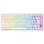 Mehaanilise stiiliga kompaktne juhtmevaba klaviatuur Cherry XTRFY K33 75% QWERTZ saksa valge USB + RF + Bluetooth RGB