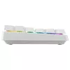 Mehaanilise stiiliga kompaktne juhtmevaba klaviatuur Cherry XTRFY K33 75% QWERTZ saksa valge USB + RF + Bluetooth RGB