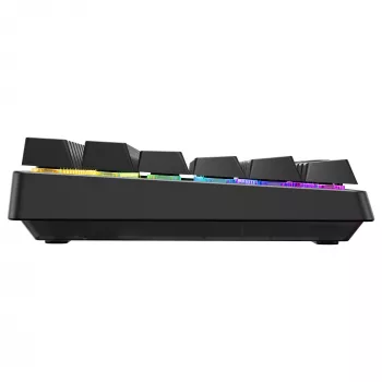 Juhtmevaba mänguriklaviatuur Cherry XTRFY K33 Compact 75% QWERTZ saksa USB + RF + Bluetooth RGB must