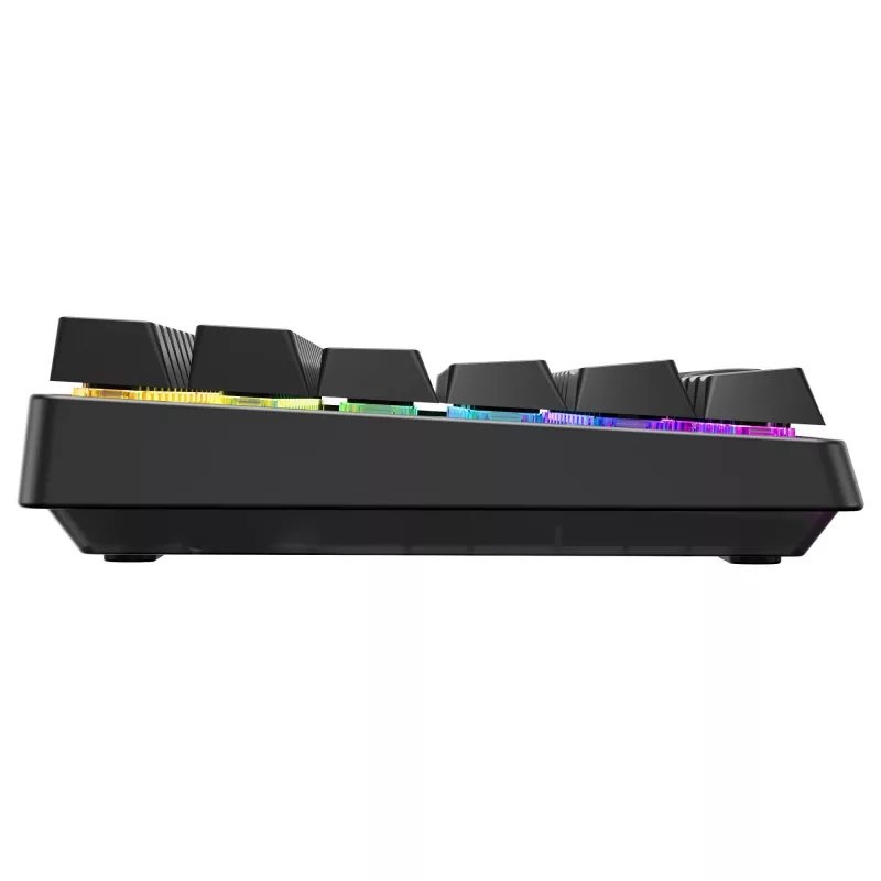 Juhtmevaba mänguriklaviatuur Cherry XTRFY K33 Compact 75% QWERTZ saksa USB + RF + Bluetooth RGB must