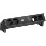 Toitemoodul Bachmann DESK2, 2x CEE7/3 pistikupesa, 2x arvutipordid, 2x USB-laadija 22W, must, 0,2m GST