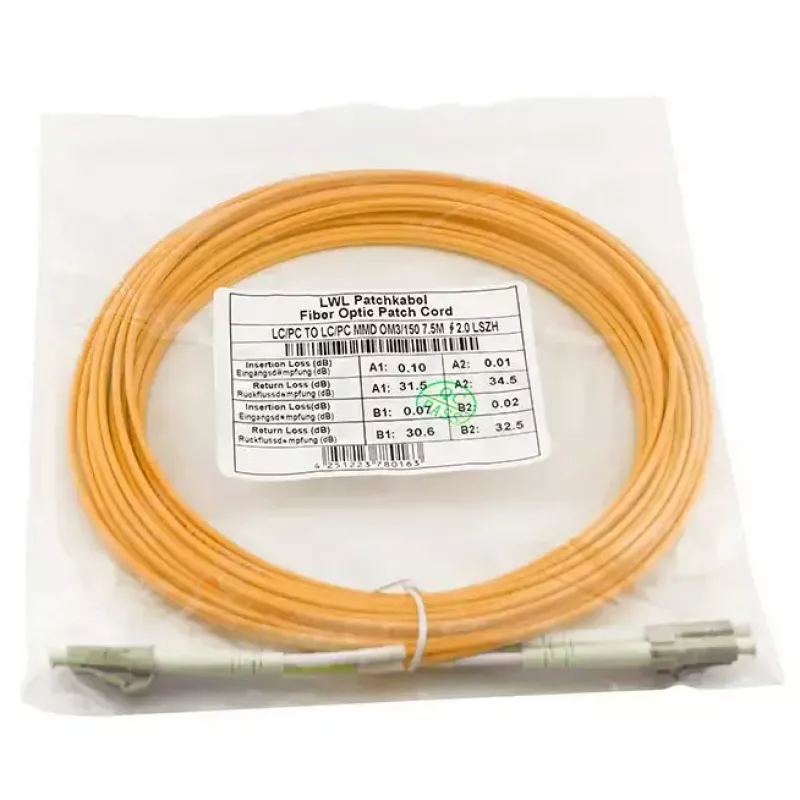 Kiudoptiline duplekskaabel BlueOptics CAB-MMF50-LC-LC-3-BO OM2 mitmemoediline LC–LC 3 m oranž
