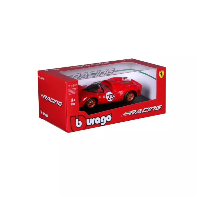 Superauto mudel Bburago Ferrari 330 P4 Daytona, kokkupandud mõõtkavas 1:24