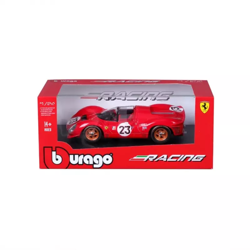 Superauto mudel Bburago Ferrari 330 P4 Daytona, kokkupandud mõõtkavas 1:24