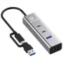 USB-jaotur GrauGear G-HUB2A2C1-PD 4-pordiline PD — 2x USB-C, 2x USB-A