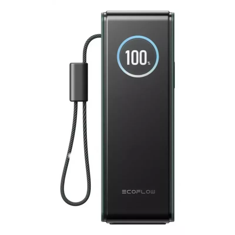 Akupank EcoFlow RAPID 25000 mAh roheline — 170 W koguvõimsus, 2× USB-C, 1× USB-A