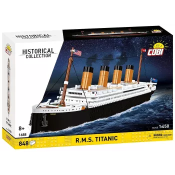 Ehituskomplekt Cobi R.M.S. Titanic mudelikomplekt, 848 osa, kollektsioneeritav laevamudel