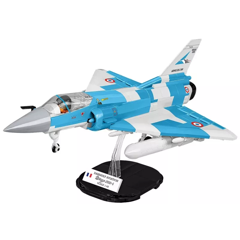 Cobi Mirage 2000-5F klotsimudeli komplekt, relvajõudude sari, 495 detaili, mõõtkava 1:48