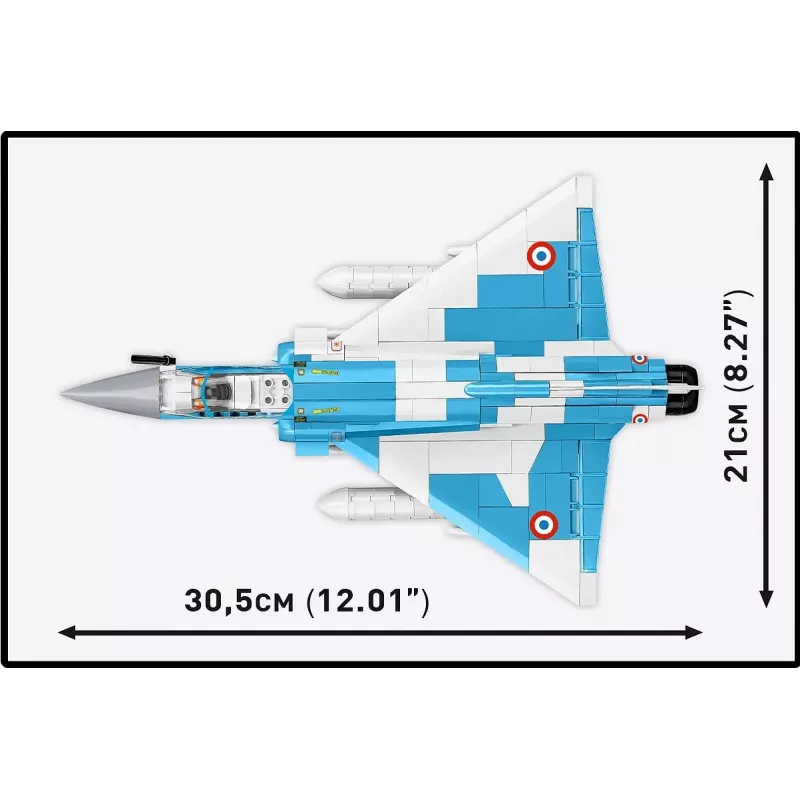 Cobi Mirage 2000-5F klotsimudeli komplekt, relvajõudude sari, 495 detaili, mõõtkava 1:48