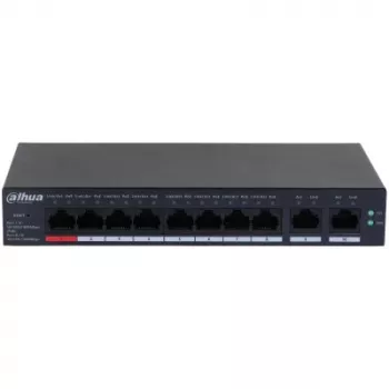 Lüliti DAHUA CS4010-8GT-110 PoE 10-pordiline, 8 PoE porti