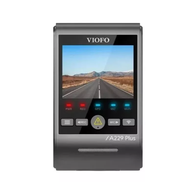 Dash Camera VIOFO A229 PLUS 1CH-G GPS — 1-kanaliline, 2560×1440, GPS, Wi‑Fi, 2,4-tolline ekraan, MicroSD kuni 512 GB