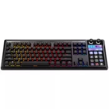 Corsair Galleon 100 SD mänguklaviatuur, täissuuruses, integreeritud Stream Deck, vahetatav, DE - must