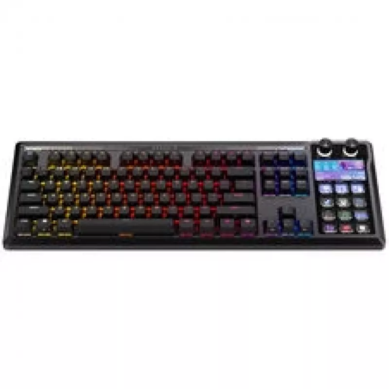 Corsair Galleon 100 SD mänguklaviatuur, täissuuruses, integreeritud Stream Deck, vahetatav, DE - must