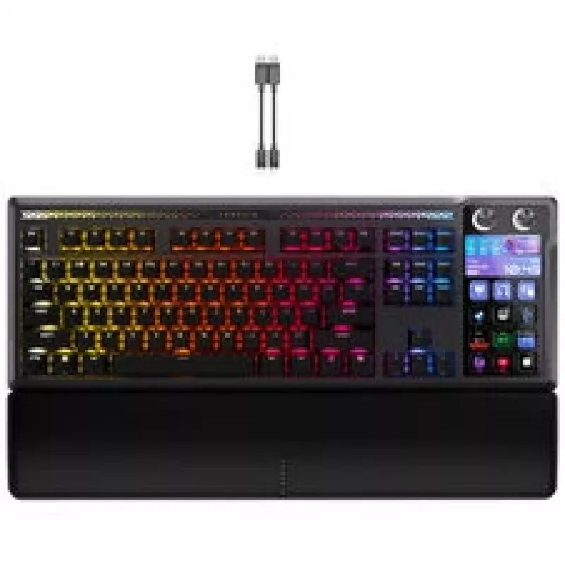 Corsair Galleon 100 SD mänguklaviatuur, täissuuruses, integreeritud Stream Deck, vahetatav, DE - must