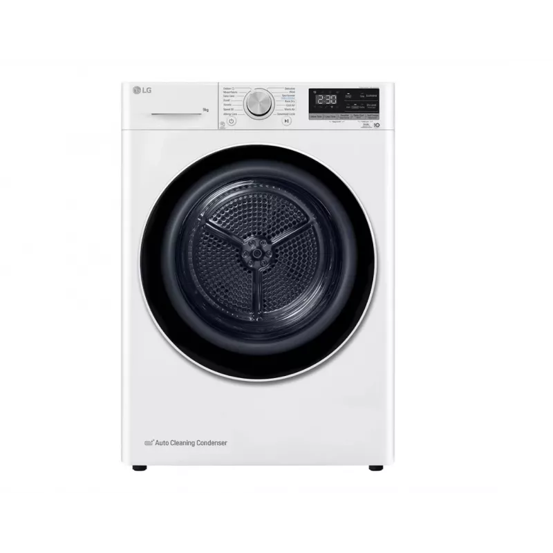 LG RH90V9AV4N, soojuspump, 9 kg, sügavus 66 cm - pesumasin-kuivati