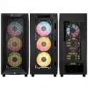 Corsair 3200D RS ARGB PC-korpus, Midi-torn, ATX, karastatud klaas - hall