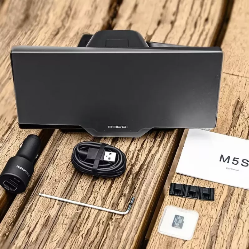 Autokaamera 70mai DDPAI M5S 8,9-tollise puuteekraani, 1440p eesmise kaamera, Bluetooth 5.0, 5 GHz Wi‑Fi-ga