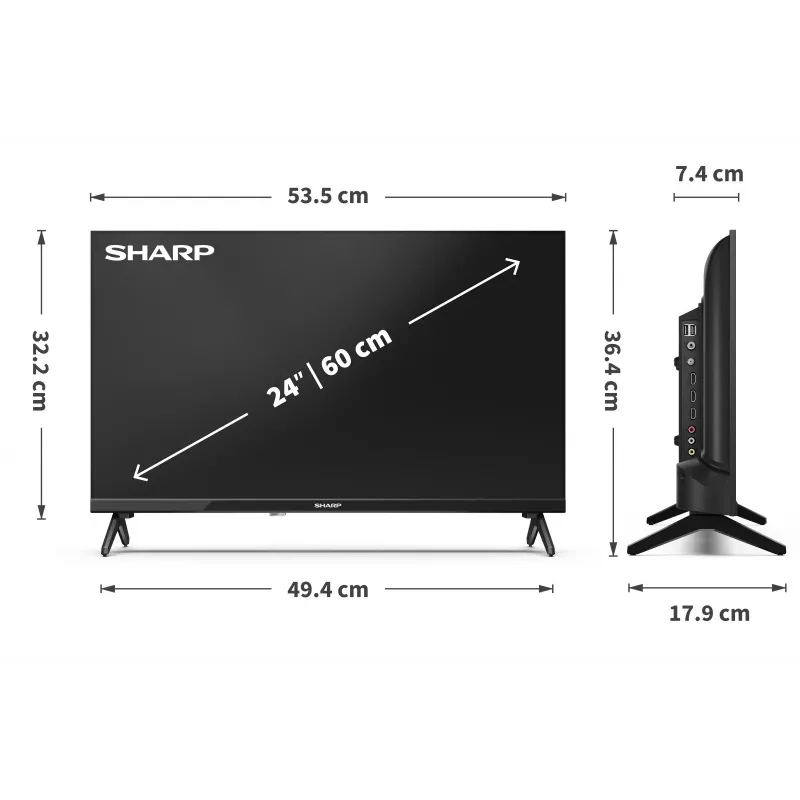 TV LED 24 inches 24HA1405E