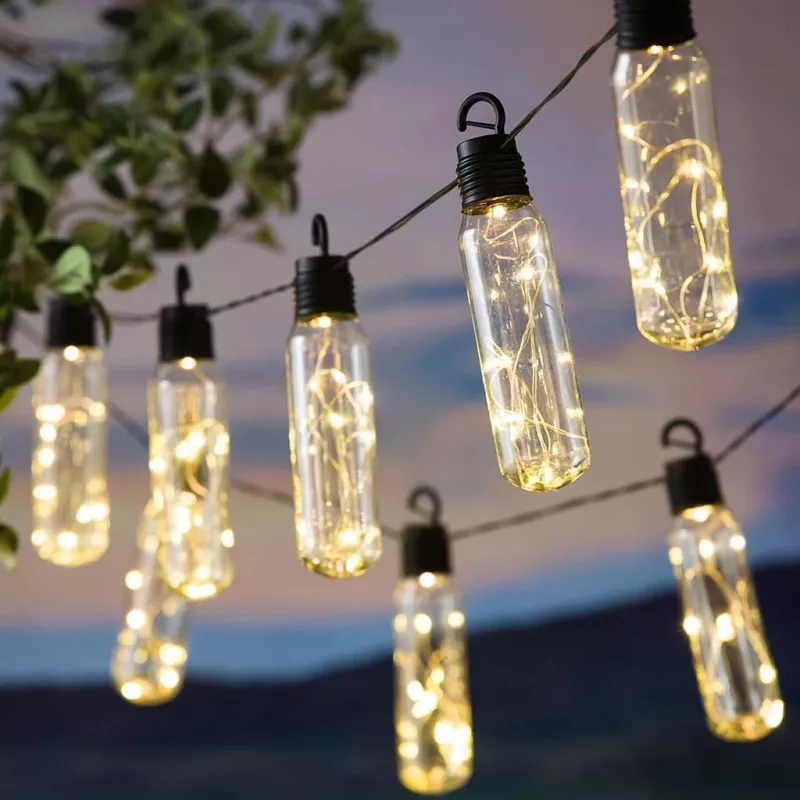 Extralink Solar Garden Garland, 2 + 1.8 m Length, Lux 10 Warm Valge LED