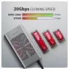 Väline korpus AXAGON EEM2-20GD USB-C 20 Gbps kahe M.2 NVMe SSD jaoks koos riistvaralise kloonimisega