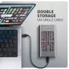 Väline korpus AXAGON EEM2-20GD USB-C 20 Gbps kahe M.2 NVMe SSD jaoks koos riistvaralise kloonimisega
