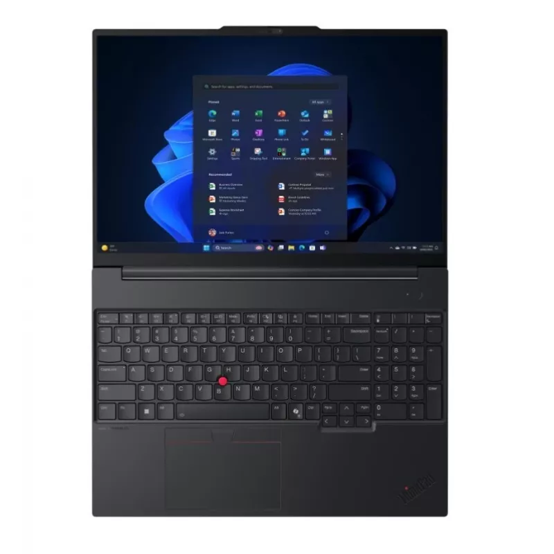 Lenovo ThinkPad E16 Gen 3 sülearvuti, Intel Core Ultra 7 256V, 16 GB muutmälu, 512 GB SSD, 16-tolline WUXGA, Windows 11 Pro, must