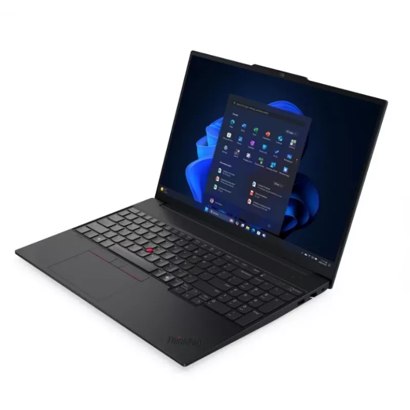 Lenovo ThinkPad E16 Gen 3 sülearvuti, Intel Core Ultra 7 256V, 16 GB muutmälu, 512 GB SSD, 16-tolline WUXGA, Windows 11 Pro, must