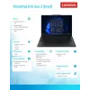 Lenovo ThinkPad E16 Gen 3 sülearvuti, Intel Core Ultra 7 256V, 16 GB muutmälu, 512 GB SSD, 16-tolline WUXGA, Windows 11 Pro, must