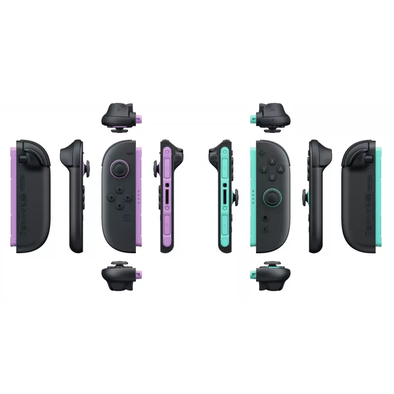 Nintendo Joy-Con 2 Pair Light lilla/Light roheline, mängupult, Nintendo Switch 2, Kodunupp, Analoog / Digitaalne, Juhtmevaba, Bluetooth